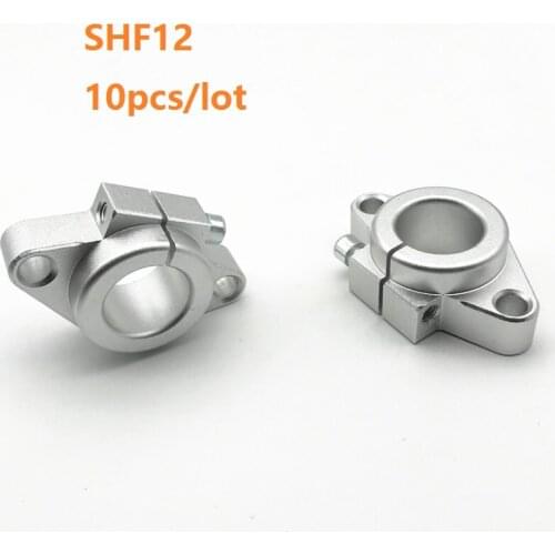 10pcs/lot SHF12 Aluminum Linear Rod Rail Shaft Support XYZ Table CNC Router parts 3D printer parts