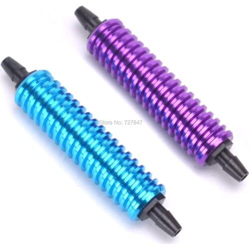 2PCS RC Car 1/8 1/10 Scale Models Fuel Tank Air Cooler Aluminum Alloy R/C Nitro Power Engine Parts HSP Remote Control Car 80119
