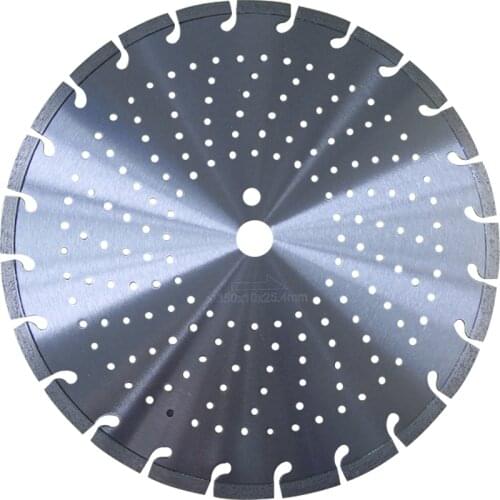 350x10x25.4mm laser welded turbo diamond saw blade for cutting iron,copper,IPE,granite, concrete and marble