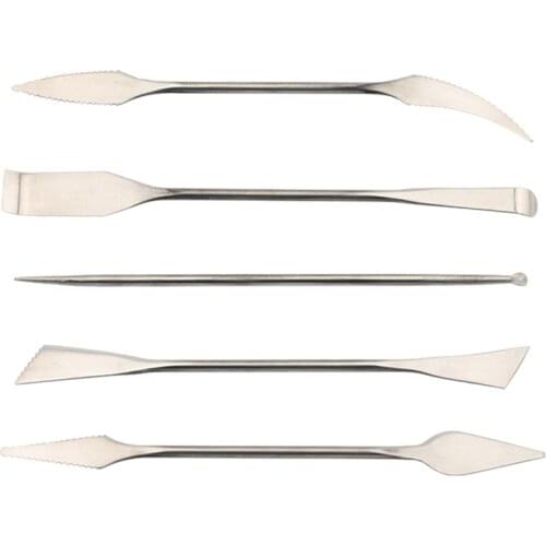 5Pcs/Set Stainless Steel Clay Knifes Sculpture Tools Handmade Clay Tool Quality DIY Art Sculpture Sludge Special Paper Packaging