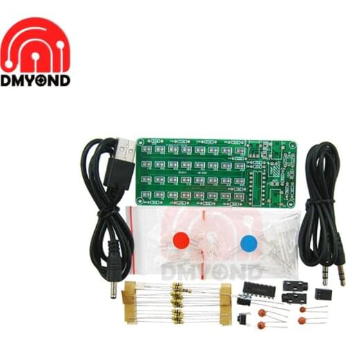 ASD-84 8*4 Level Indicator Kit SMD Soldering Practice Board Audio Spectrum Indicator Electronic Production Parts DIY Electronics
