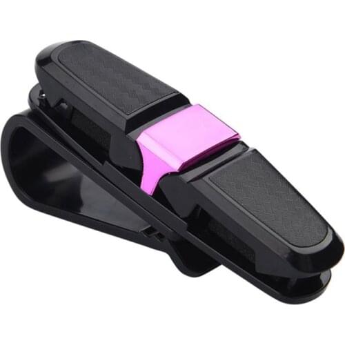 In Car Glasses Holder With Sunvisor Mount / Car Sunvisor Card Clip Glasses Holder Decoration For Sunglasses