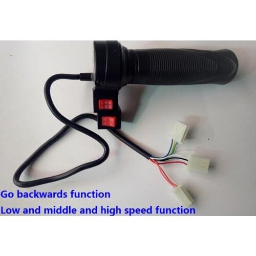 Free Shipping throttle go backwards function low and middle and high speed function E-bike electric bicycle speed control