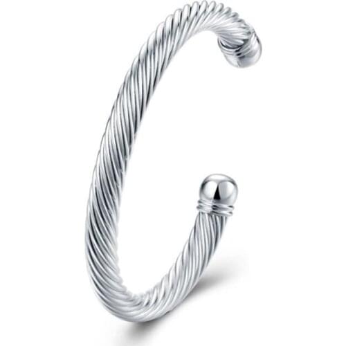 925 Free Shipping Sterling Silver Bangle Bracelet, 925 Silver Fashion Jewelry Twisted Bangle /Afiaiwpa Aikaizra