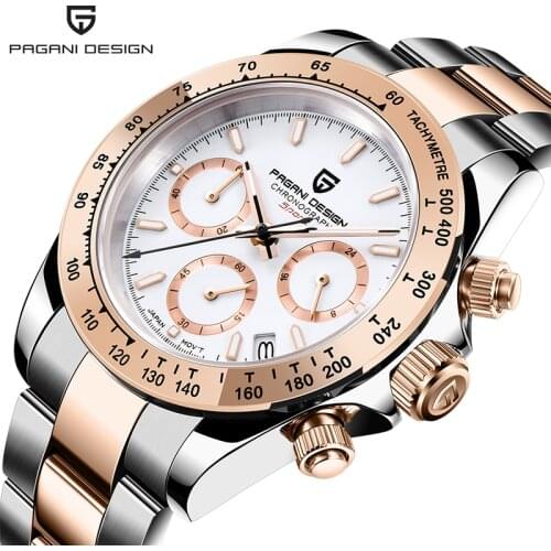 New PAGANI DESIGN Brand mens automatic watches date wristwatch man business quartz watch men sports steel waterproof watch 2020