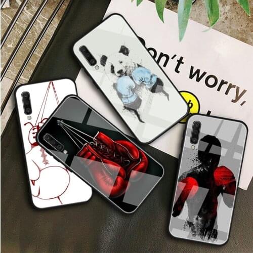 Boxing Tempered Glass Case For Samsung Galaxy A10S A10E A20S A20E A30S A40 A50S A60 A70 A80 A90 A6 A7 A8 Shell