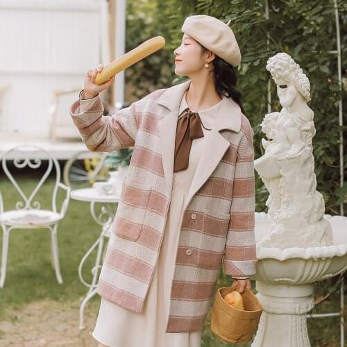 FYCOOKY Women's Plaid Coats