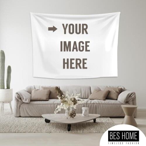 Customized Tapestry Wall Hanging Print Your Photo Aesthetic Tapestries Polyester Fabric Blanket Bedroom Home Decor Boho Mandala