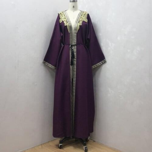 Kaftan Dubai Abaya Kimono Cardigan Muslim Hijab Dress Turkish Saudi Arabia African Dresses For Women Caftan Robe Islam ClothF910