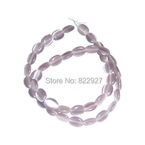 Cats eye oval shape 8x10mm beads,40 pieces per lot,factory price for promotion!!Good fiber optic for jewelry use