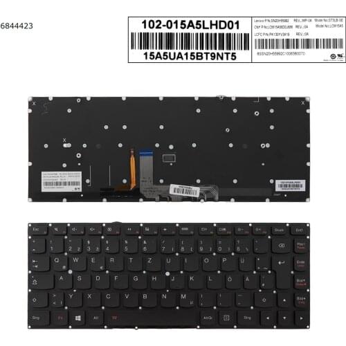 German QWERTZ New Keyboard for New Replacement Keyboard For Lenovo Ideapad yoga 4 pro yoga 900-13isk 900-13isk2 Laptop with Back