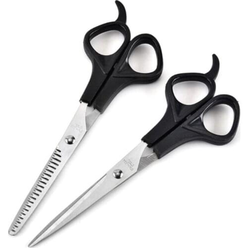 1Set Stainless Steel Hair Cutting Scissors Sharp Thinning Hairdressing Shears RXJC