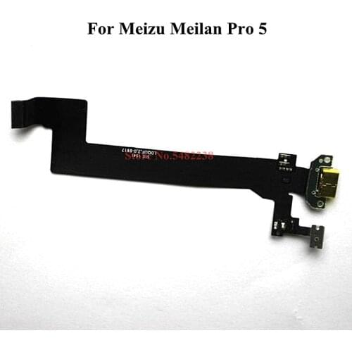 Original USB Charging Port Dock Flex cable For Meizu Meilan Pro 5 M578CE USB charger plug with microphone connector Replacement