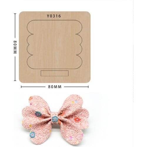 Bow Cutting Dies Wooden Diy Craft Scrapbooking Knife Mold Non-woven Cutting Suitable For Common Big Shot And Sizzix Machines