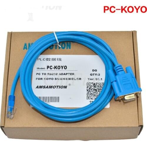 Application of SN SM SH SR DL Guangyang NK series PLC programming cable data download line PC-KOYO