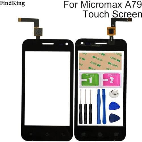 Mobile Phone Touch Screen Front Glass For Micromax Bolt A79 Micromax A79 Touch Panel Glass Digitizer Tools Adhesive