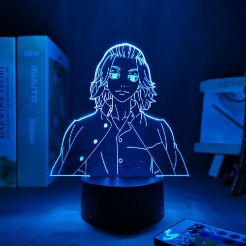 Led Lamp Tokyo Revengers Mikey for Child Bedroom Decor Night Light Birthday Gift Room Table Anime Tokyo Revengers 3d Light