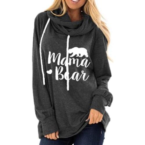 Womens Hoodie Long Sleeve Cowl Neck Printed Sweatshirt Loose Casual Prairie Chic Female Tops