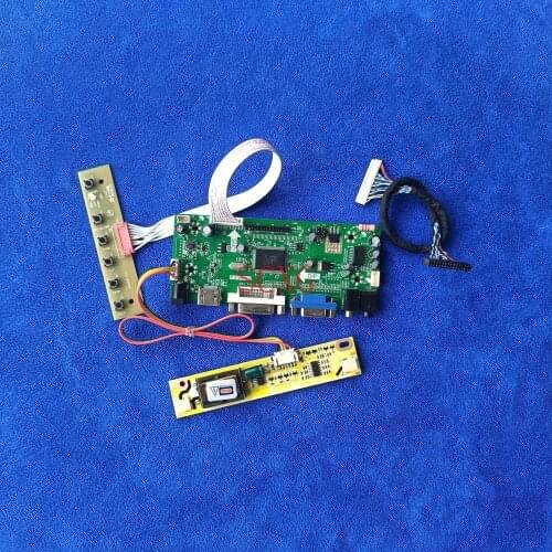 VGA DVI HDMI-compatible LVDS 30-Pin LCD screen Kit 1366*768 Fit CLAA185WA02/CLAA185WA03/CLAA185WA05 2CCFL M.NT68676 drive board
