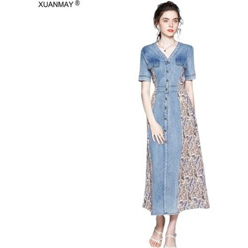 XUANMAY Denim Summer Dresses