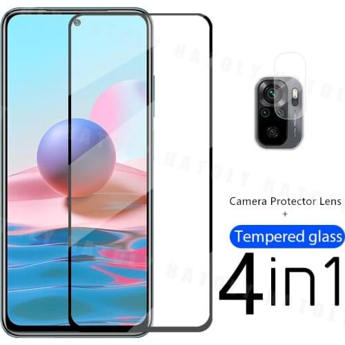2.5D Screen Protector For Xiaomi Redmi Note 10 Glass For Redmi Note 10 Tempered Glass 9H Protective Phone Film For Redmi Note 10