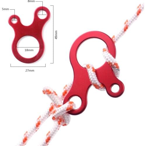 10pcs Camp Quick Knot Tent Wind Rope Buckle 3 hole Antislip Camping Hiking Tightening Hook Wind Rope Buckles