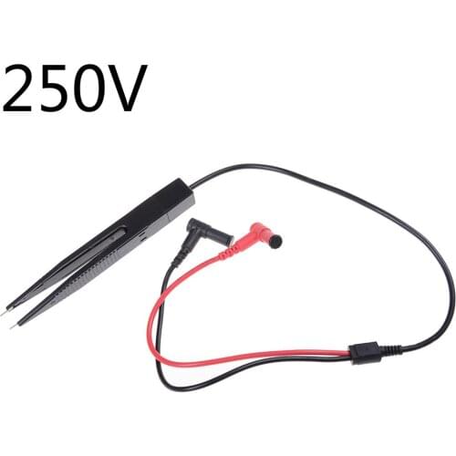 1 PC SMD SMT Chip Test Clip Lead Probe Multimeter Meter Tweezer Capacitor Resistance 250V