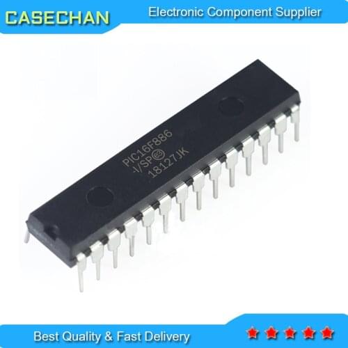 10PCS PIC16F886-I/SP DIP28 PIC16F883-I/SP PIC16F876A-I/SP PIC16F873A-I/SP DIP-28 PIC16F886 PIC16F883 New Original In Stock IC