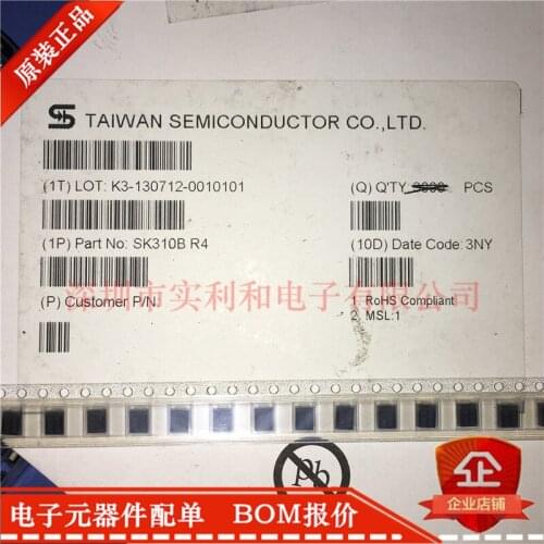100% New Original In Stock SK310B SK310B-R4 DO-214AC 10pcs/lot