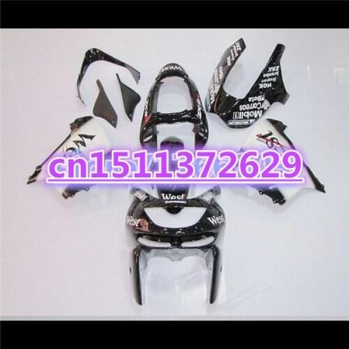 100%Fits Fairing Kit for KAWASAKI Ninja ZX-9R 98-99 white black ZX9R 1998 1999 ZX 9R 98 99 9R 98 99 Motorcycle Fairings set-Dor