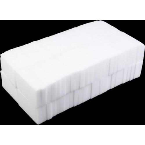 100pcs White Multi-functional Magic Sponge Eraser Cleaner 100 x 60 x 15mm SCVD889