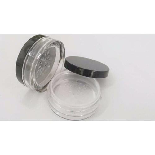 200pcs/lot Refillable Bottles , 20ml empty loose powder jar with sifter with beautiful flower pattern