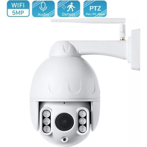 5MP Wifi IP Camera 1080P PTZ 5X Zoom Home Security Camera Night Vision Two Way Audio Network Wireless CCTV Surveillance Cameras