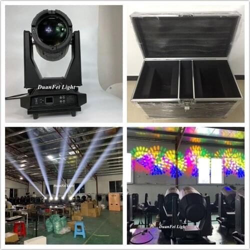 6pcs/lot+Flycase) New Waterproof Lyre 20r Moving Head Beam Dmx Stage Light 440w Double Prism Rainproof Beam 20r Spot Wash Light