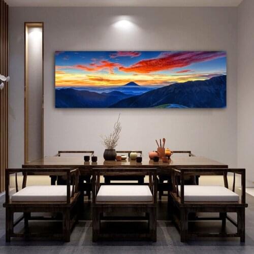 Large 5D Diy Diamond Painting Mountain Clouds Sky Landscape Diamond Embroidery Full Square Round diamond home Decor A938