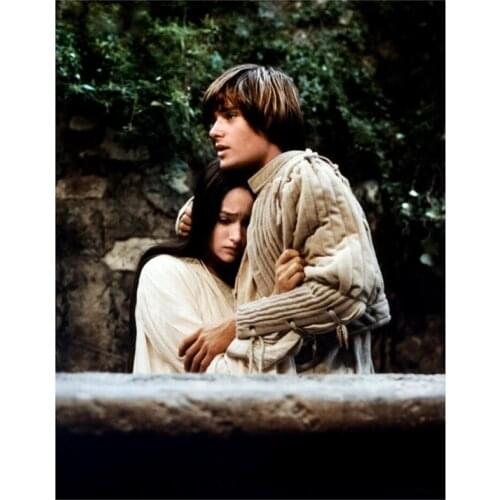 5D DIY Full Round Diamond Painting Romeo And Juliet Cross Stitch 3D Embroidery Rhinestone Mosaic Valentines Day Present Y1676