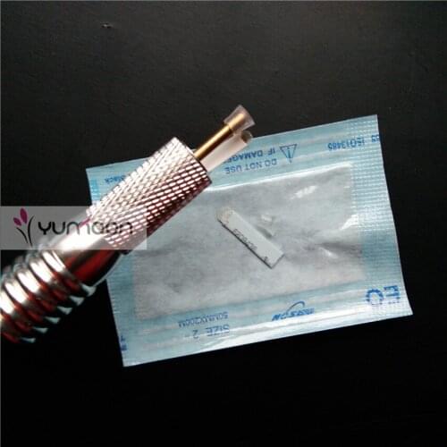 Free Shipping 20pcs U Shape Blades with Silicone Cups for Professional Tebori Multifunction Eyebrow Tattoo Pen