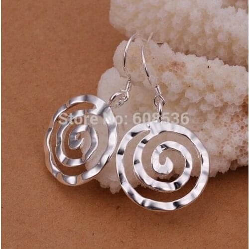 Free Shipping Wholesale fashion jewelry Earrings ,S925 Sterling Silver color JewelryEarrings . QE453