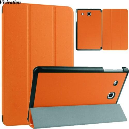 PU Leather Shell For Samsung Galaxy Tab E 9.6 T560 T561 Flip Stand Cover For Tab E 9.6 SM-T561 SM-T560 Wake Up Sleep Luxury Case