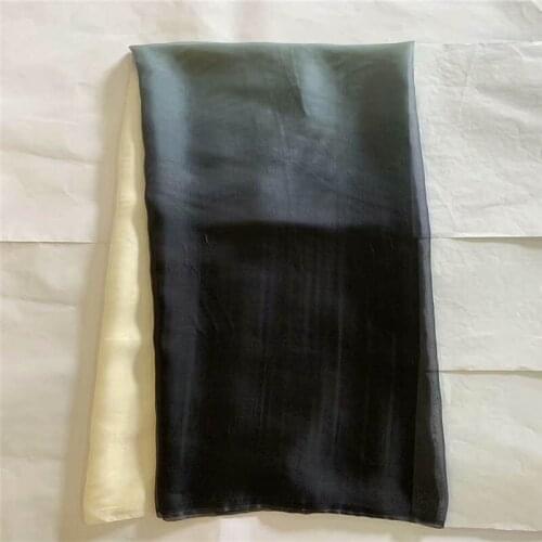 CWE/ 2021 African Fashion Design Silk chiffon gradient Fabric for African Wedding Dress Clothe 5 Yards/pc! (02118