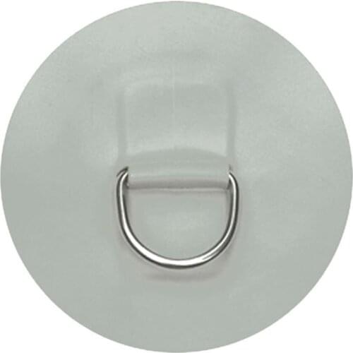 Stainless Steel D-Ring With 4 '' High Quality Gray Pad Patch For Inflatable Kayak Repair