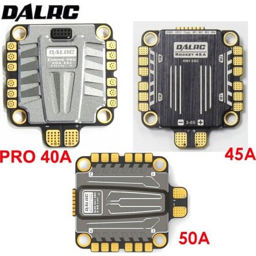 DALRC 4 in 1 ESC 40A 45A 50A Brushless 3-6S Blheli_32 LIHV DSHOT200 Ready for FPV Racg Compatiable w/ F05 F722 FC