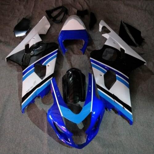 Injection motorycle blue white black Fairing For SUZUKI GSX R600 R750 GSXR600 bodywork GSXR 600 750 04 05 GSXR750 K4 04 05