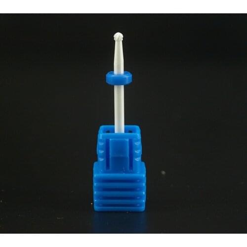 Ball shape Super ceramic cutter nail drill bits for electric drilling manicure machine to remove cuticle hard skin nail tools