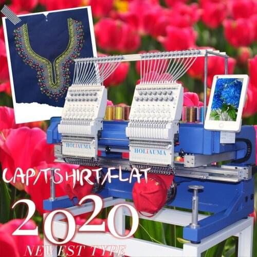 China 10 years service ! Factory cheapest price newest technology double head 15 needle embroidery machine high speed like tajma