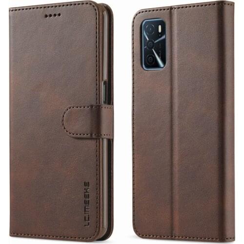 For OPPO A16 Case Leather Flip Cover For OPPO A73 A74 A93 5G Case Wallet Magnetic Book Luxury Phone Bag Cases