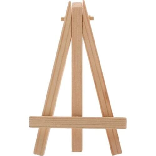 Natural wood mini easel conference wedding table number business card floor display stand children painting handicraft