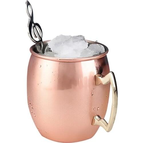 1pcs Moscow Cup Creative Decorative Plated Moscow Mule Mug Beer Cup Coffee Cup Mug Copper Plated Canecas Mugs Travel Mug