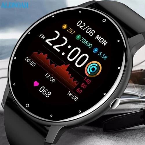 2021 New Smart Watch Men Full Touch Screen Sport Fitness Watch IP67 Waterproof For Bluetooth For Android ios smartwatch Men+box
