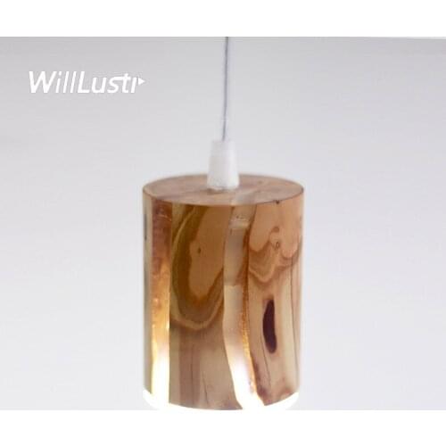 Original Peachwood Pendant Lamp Cracked Timber Light Hotel Bar Cafe Shop Living Room Bedside Loft Creative Hanging Lighting